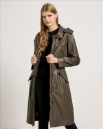 ECO LEATHER COAT LONG - Image 2