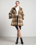 CHECKED OVERSIZE COAT - Image 2