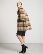 CHECKED OVERSIZE COAT - Image 3