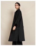 LONGLINE BUTTON COAT - Image 4