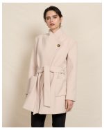 BELTED WRAP COAT