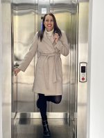 BELTED COAT KNEE LENGTH