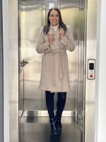 BELTED COAT KNEE LENGTH - Image 3