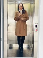 BELTED COAT KNEE LENGTH - Image 4