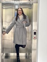 BELTED COAT KNEE LENGTH - Image 8