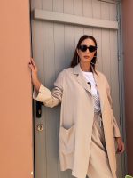 LONG BLAZER CUPRO