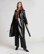 LONG COAT CROCODILE PRINT - Image 3