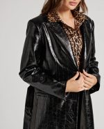 LONG COAT CROCODILE PRINT - Image 5