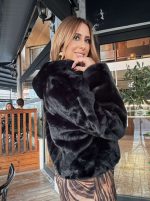 JACKET SHORT FAUX FUR - Image 3