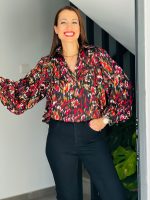 BLOUSE SATIN PRINTED