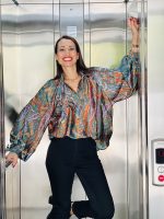 BLOUSE SATIN PRINTED - Image 10