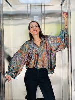 BLOUSE SATIN PRINTED - Image 11