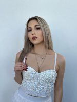 BUSTIER TOP BEADED RHINESTONES - Image 3