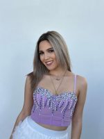 BUSTIER TOP PEARLS