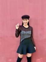BLOUSE C-THRU WITH JEAN BUSTIER