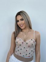 BUSTIER TOP COLORFUL RHINESTONES - Image 4