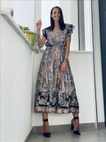 DRESS FLARE SHORT SLEEVE - Image 5