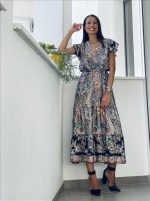 DRESS FLARE SHORT SLEEVE - Image 6