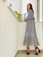DRESS PRINTED LONG SLEEVE - Image 4