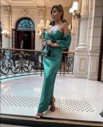 DRESS SATIN CUT OUT SHOULDER - Image 4