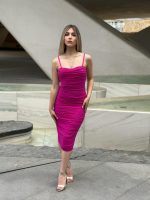 MIDI RUCHED DRESS