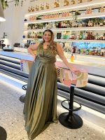 MAXI SATIN DRESS - Image 4