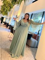 MAXI CHIFFON SHINY DRESS - Image 7
