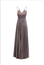 MAXI DRESS PLEATED GLITER - Image 3