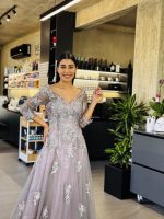 MAXI TULLE DRESS 3D FLOWER - Image 7