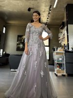 MAXI TULLE DRESS 3D FLOWER - Image 8