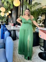 MAXI DRESS SHINY CHIFFON - Image 6