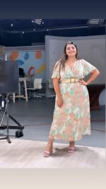 MIDI WRAP DRESS PRINTED