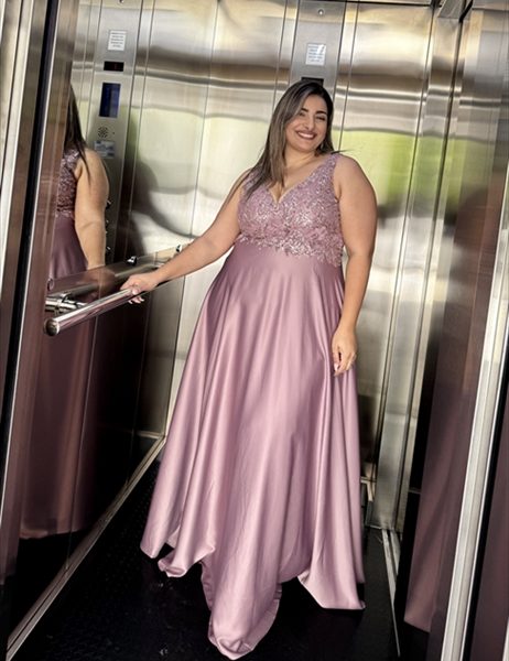 MAXI SATIN DRESS