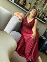 MAXI SATIN DRESS - Image 4