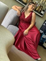 MAXI SATIN DRESS - Image 5