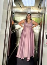 MAXI SATIN DRESS - Image 10