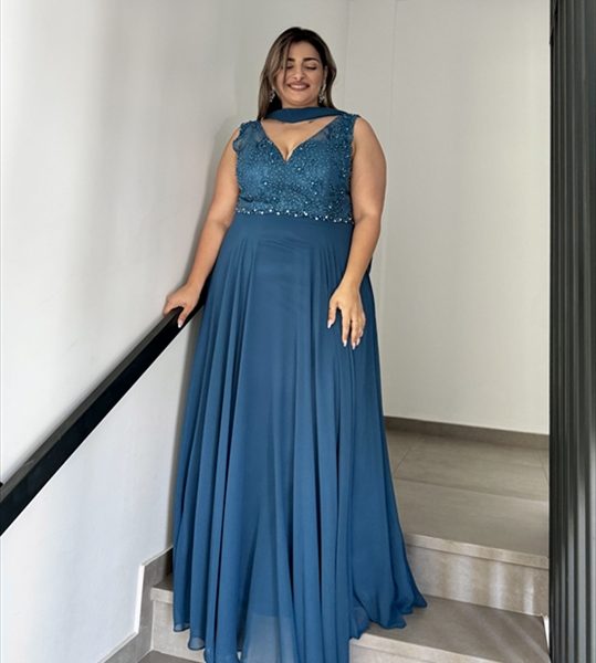 MAXI CHIFFON GOWN DRESS