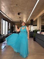 MAXI CHIFFON GOWN DRESS - Image 4