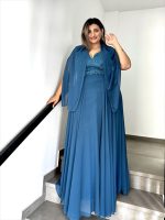MAXI CHIFFON GOWN DRESS - Image 9