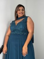 MAXI CHIFFON GOWN DRESS - Image 12