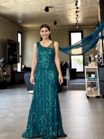 MAXI SEQUIN DRESS FRINGES - Image 3