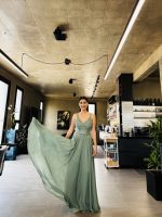 MAXI CHIFFON DRESS - Image 3