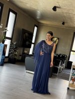 MAXI DRESS ONE SHOULDER SLEEVE - Image 2