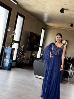 MAXI DRESS ONE SHOULDER SLEEVE - Image 5