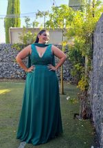 MAXI CHIFFON V NECK