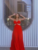 MAXI DRESS CUT OUT SIDES - Image 2