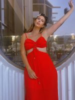 MAXI DRESS CUT OUT SIDES - Image 6