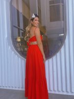 MAXI DRESS CUT OUT SIDES - Image 7