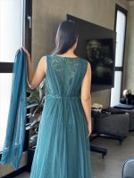 MAXI DRESS LACE AND CHIFFON - Image 8