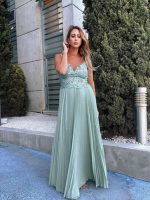 MAXI PLEATED DRESS - Image 2
